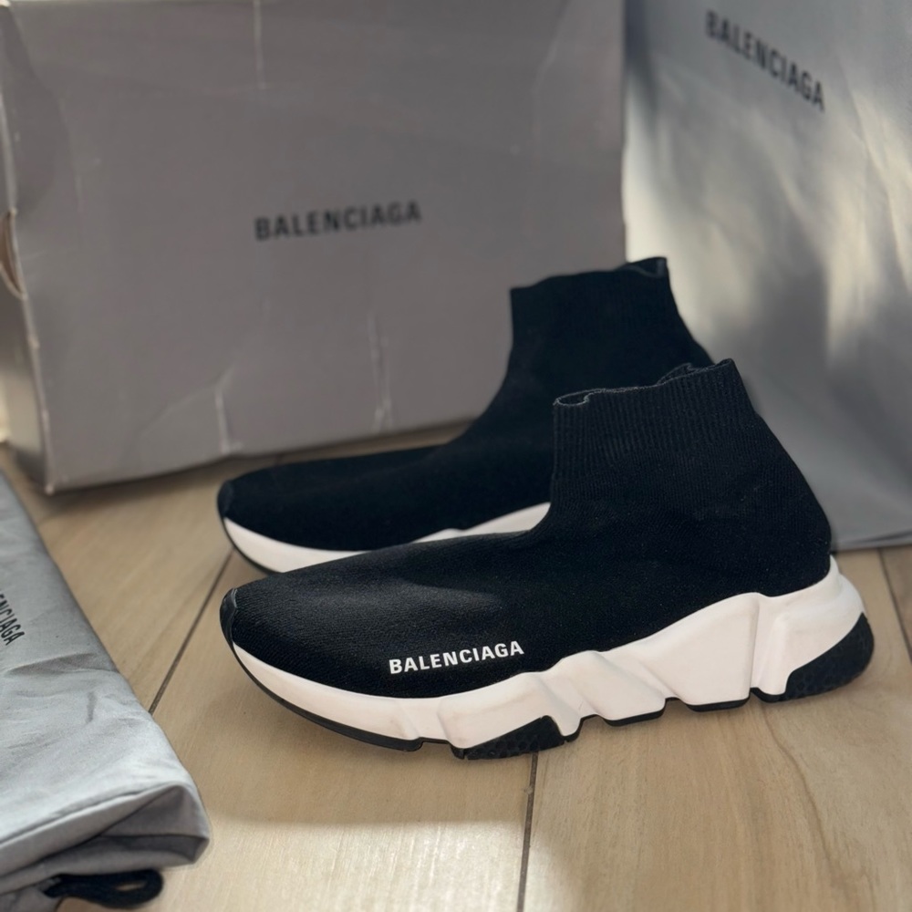 Balenciaga women’s sock shoes - WOMEN'S SPEED RECYCLED KNIT SNEAKER